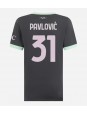 Billige AC Milan Strahinja Pavlovic #31 Tredjedrakt Dame 2024-25 Kortermet